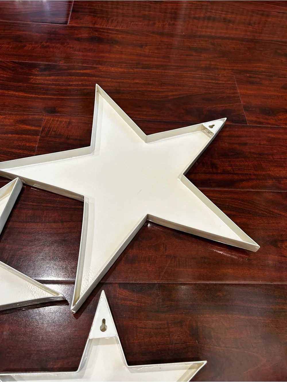 Pottery Barn set of 3 Metal stars